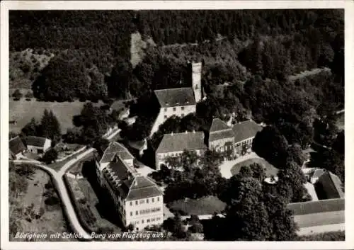 Ak Bödigheim Buchen im Odenwald Baden, Fliegeraufnahme, Schloss, Burg