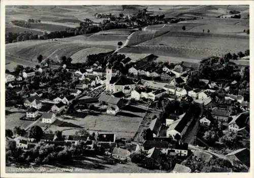 Ak Buchbach in Oberbayern, Fliegeraufnahme