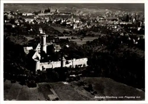 Ak Bamberg in Oberfranken, Fliegeraufnahme, Altenburg