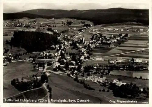 Ak Fichtelberg im Fichtelgebirge Oberfranken, Fliegeraufnahme