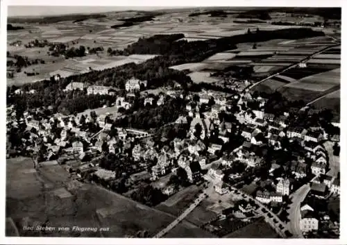 Ak Bad Steben in Oberfranken, Fliegeraufnahme