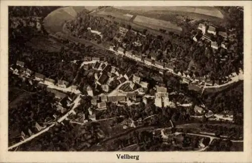 Ak Vellberg in Württemberg, Fliegeraufnahme