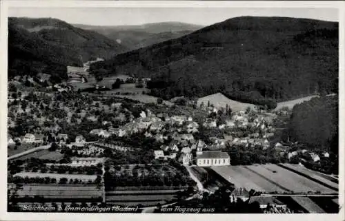 Ak Bleichheim in Baden Herbolzheim im Breisgau Schwarzwald, Fliegeraufnahme