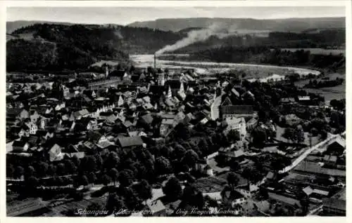 Ak Schongau in Oberbayern, Fliegeraufnahme