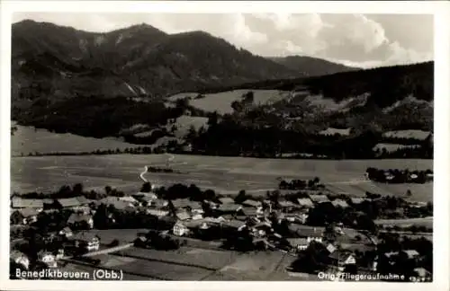 Ak Benediktbeuern in Oberbayern, Fliegeraufnahme