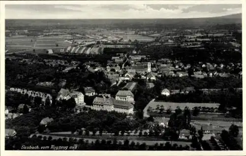 Ak Sasbach in der Ortenau, Fliegeraufnahme