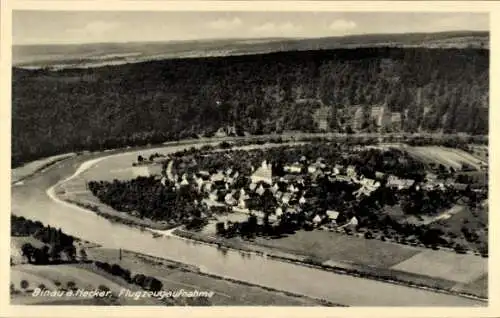 Ak Binau am Neckar, Fliegeraufnahme