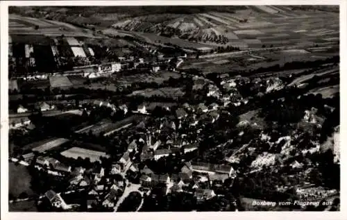 Ak Boxberg in Baden, Fliegeraufnahme