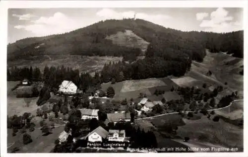 Ak Schweigmatt Raitbach Schopfheim in Baden, Fliegeraufnahme, Pension Lueginsland