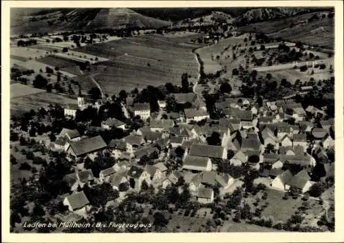 Ak Laufen Sulzburg im Schwarzwald, Fliegeraufnahme