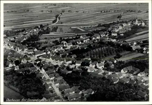 Ak Oberhausen in Oberbayern, Fliegeraufnahme