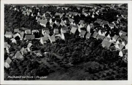 Ak Hochdorf (bei Horb) Nagold im Schwarzwald, Fliegeraufnahme