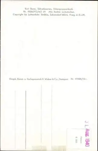 Ak Untergruppenbach in Württemberg, Fliegeraufnahme