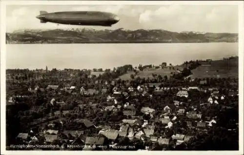 Ak Nonnenbach Hemigkofen Kressbronn am Bodensee, Fliegeraufnahme