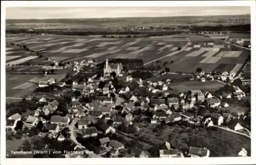 Ak Tannheim in Württemberg, Fliegeraufnahme