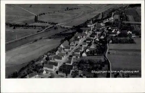 Ak Gögglingen Ulm an der Donau, Fliegeraufnahme