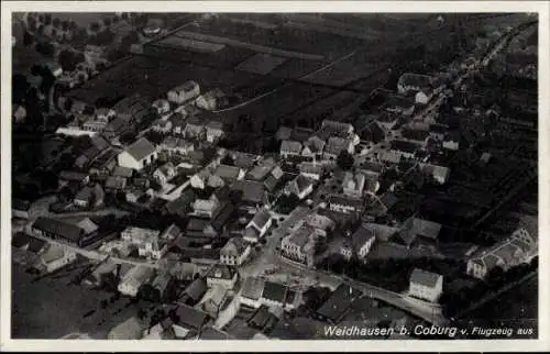 Ak Weidhausen bei Coburg Oberfranken, Fliegeraufnahme