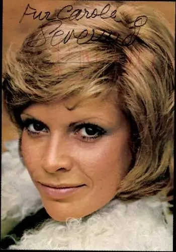 Ak Sängerin Severine, Portrait, Autogramm