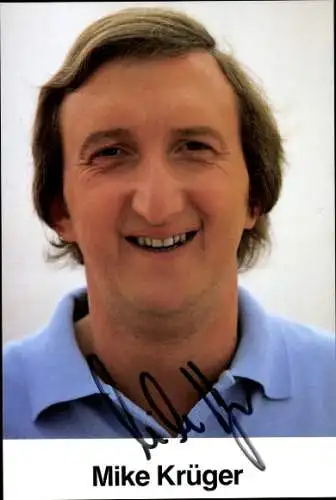 Ak Schauspieler und Sänger Mike Krüger, Portrait, Autogramm