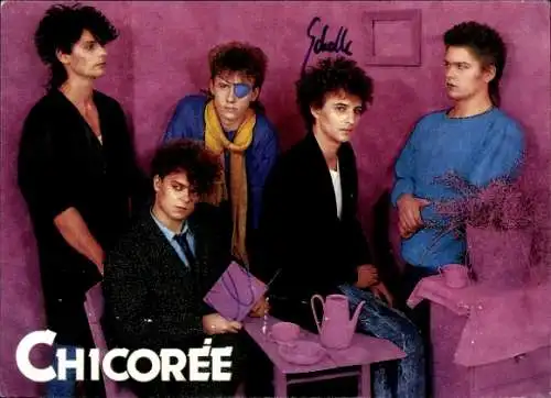 Ak Musikgruppe Chicoree, Gruppenbild, Autogramme