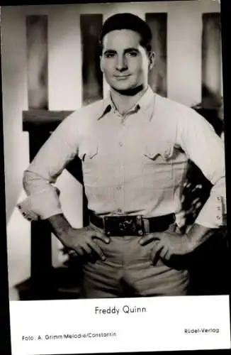 Ak Sänger und Schauspieler Freddy Quinn, Portrait, Film Freddy unter fremden Sternen