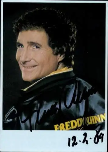 Ak Sänger und Schauspieler Freddy Quinn, Portrait, Autogramm
