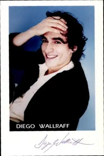 Ak Schauspieler Diego Wallraff, Portrait, Autogramm