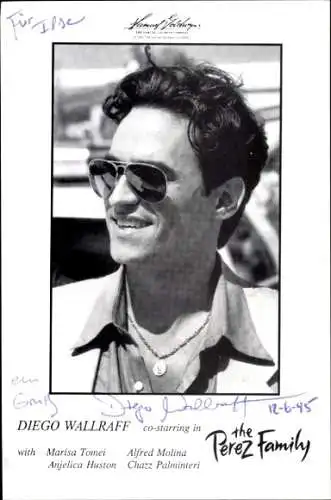 Ak Schauspieler Diego Wallraff, Portrait, Autogramm, the Perez Family