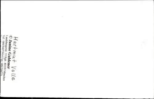 Ak Schauspieler Hartmut Volle, Portrait, Autogramm