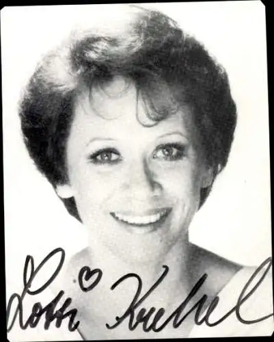 Ak Schauspielerin Lotti Krekel, Portrait, Autogramm