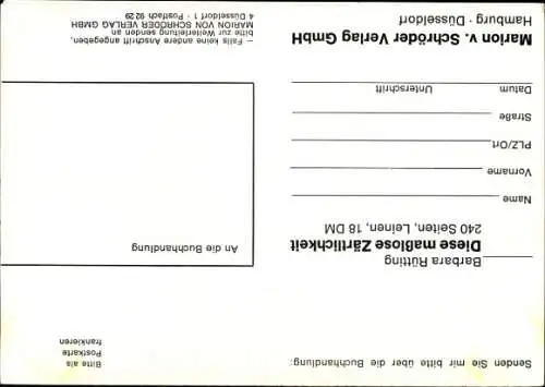 Ak Schauspielerin Barbara Rütting, Portrait, Autogramm