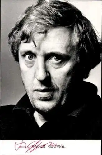Foto Schauspieler Vadim Glowna, Portrait, Autogramm