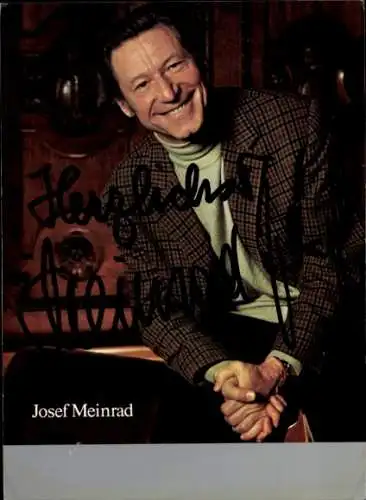 Ak Schauspieler Josef Meinrad, Portrait, Autogramm