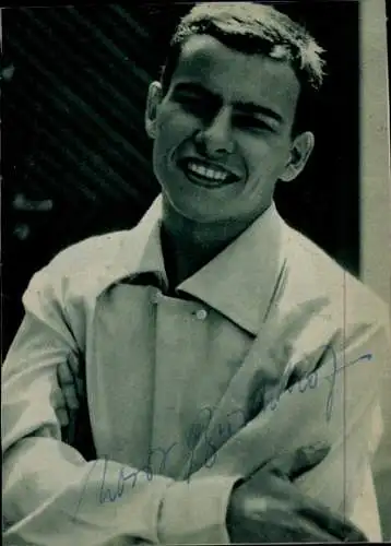 Ak Schauspieler Horst Buchholz, Portrait, Autogramm