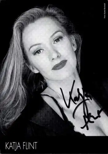 Ak Schauspielerin Katja Flint, Portrait, Autogramm