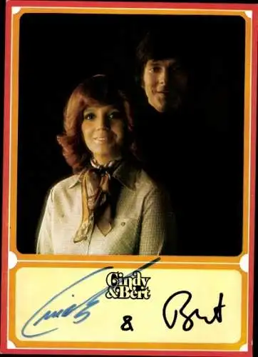 Ak Gesangsduo Cindy & Bert, Portrait, Autogramme