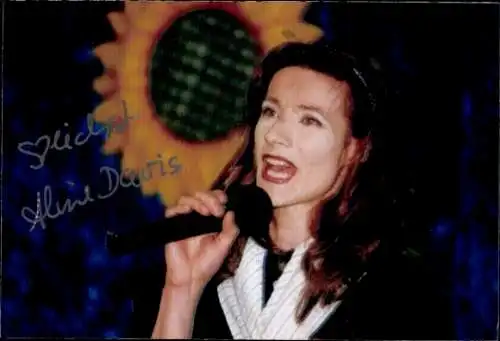 Ak Schauspielerin Aline Davis, Portrait, Autogramm