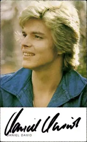 Ak Sänger Daniel David, Portrait, Autogramm