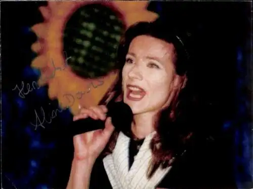 Ak Schauspielerin Aline Davis, Portrait, Autogramm