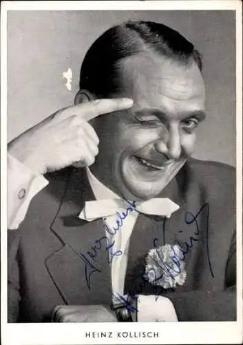 Ak Schauspieler Heinz Köllisch, Portrait, Autogramm