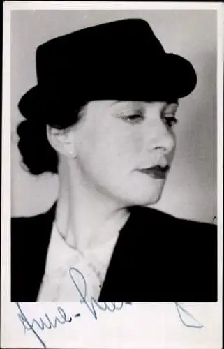 Ak Schauspielerin Margot Schörnig, Portrait, Autogramm 1938