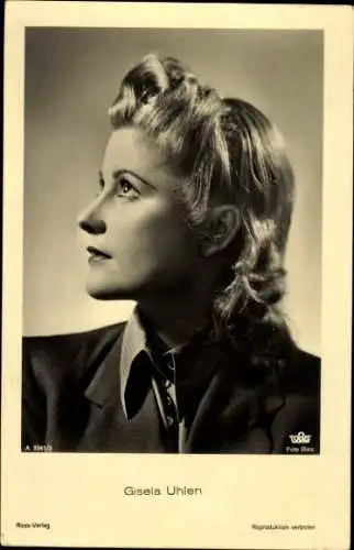 Ak Schauspielerin Gisela Uhlen, Portrait