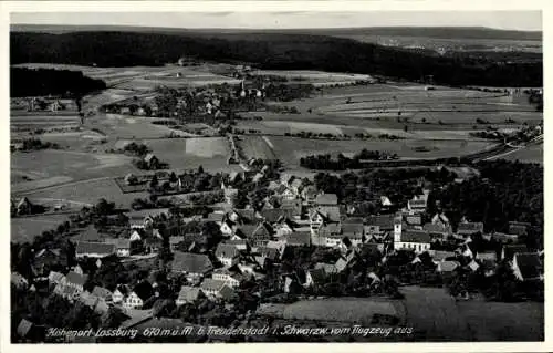 Ak Loßburg im Schwarzwald, Fliegeraufnahme