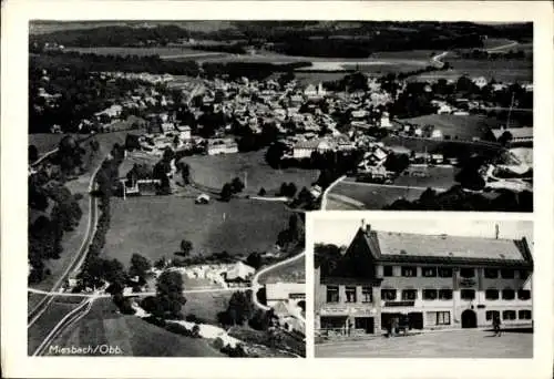 Ak Miesbach in Oberbayern, Fliegeraufnahme