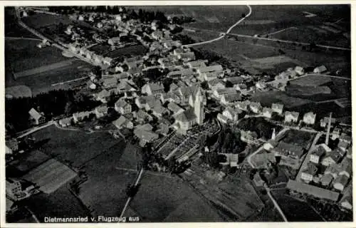 Ak Dietmannsried im Oberallgäu, Fliegeraufnahme