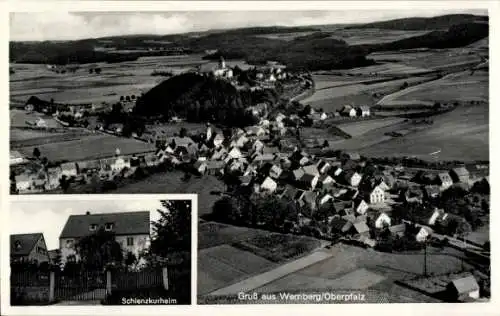 Ak Wernberg Köblitz in der Oberpfalz, Gesamtansicht, Schlenzkurheim St. Michael, Sofie Breu