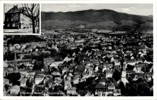 Ak Offenburg in Baden Schwarzwald, Fliegeraufnahme,  Gasthaus  zur Eintracht