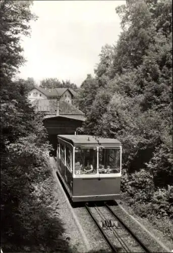 Ak Augustusburg im Erzgebirge, Drahtseilbahn