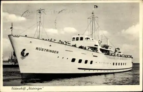 Ak Wilhelmshaven in Niedersachsen, Bäderschiff Rüstringen