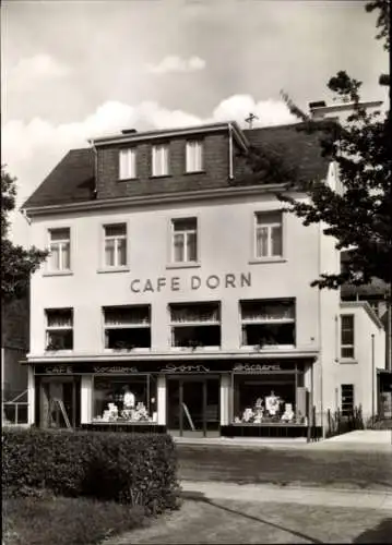 Ak Königstein im Taunus Hessen, Das Café Dorn von außen gesehen